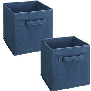 Cubeicals Closetmaid Navy Blue Fabric Drawer 2 Count